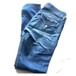 Hudson Straight-Leg Blue Wash Designer Denim